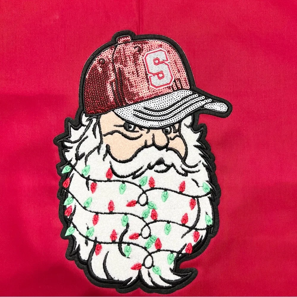 18 x 18 Christmas Pillow Cover-Cool Santa Claus
